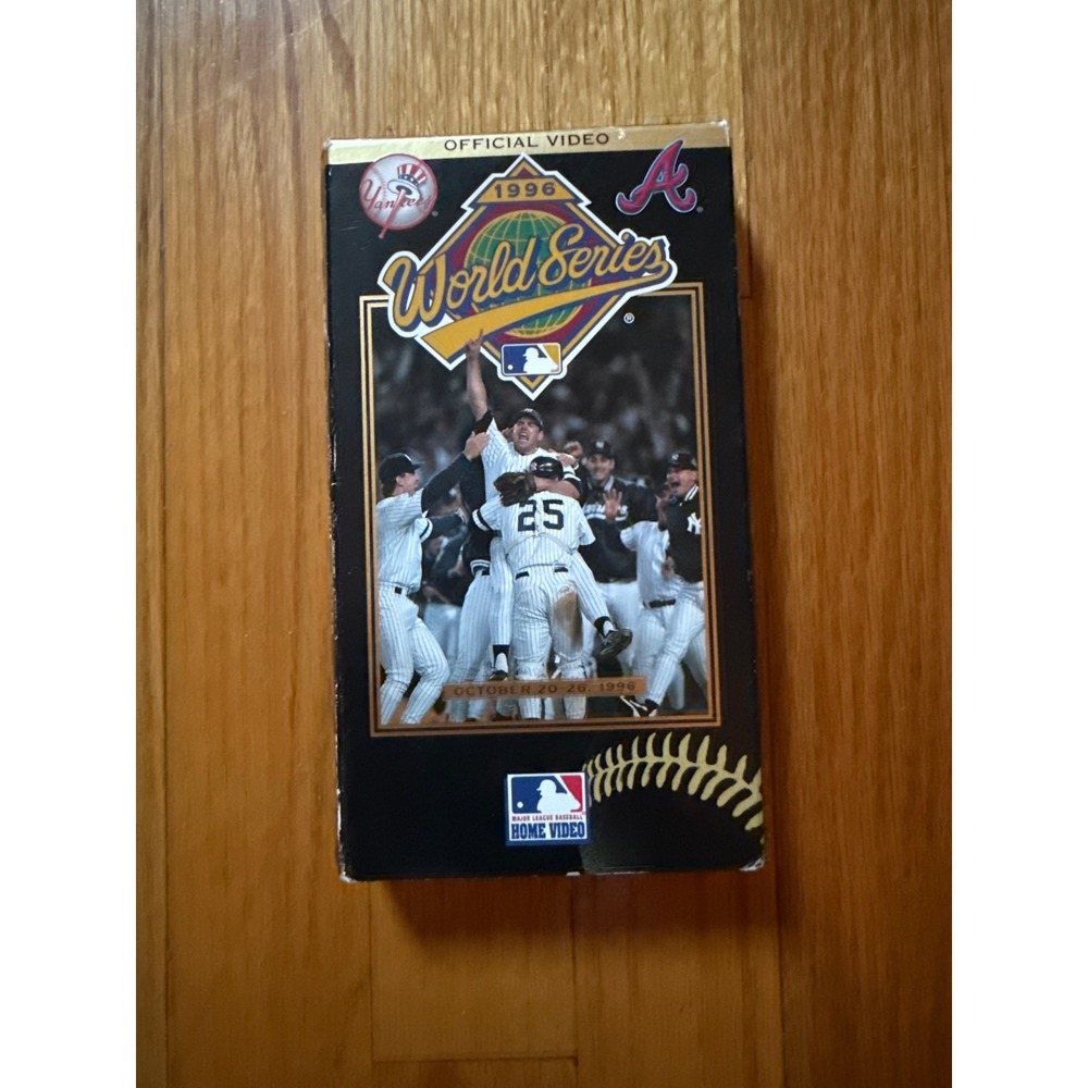 1996 World Series VHS New York Yankees vs Atlanta Braves MLB Home Video Official